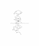 Air Cleaner Diagram and Parts List for 309447-0110-E1  Briggs and Stratton Engine